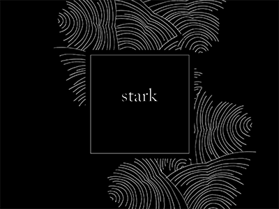 Stark+ 1 black and white branding illustration linework logo package design packaging skincare