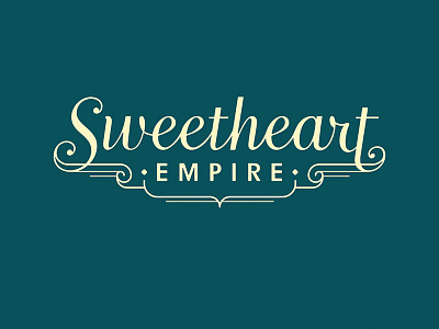 Sweetheart Empire branding design geometric identity lettering logo logotype script typography