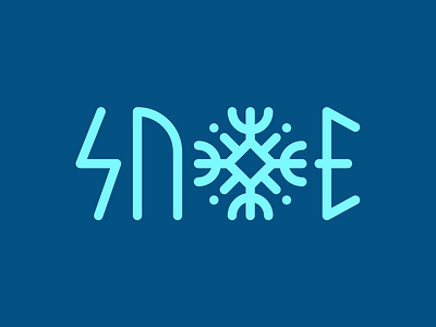 SNOE adobe artist concert dance design edm electronic ice icelandic illustrator logo magic music nordic rune runes snow snowflake spell typography