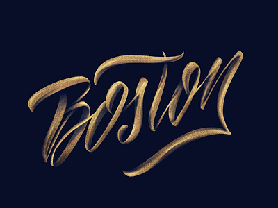 Boston boston design handdraw handlettering lettering type