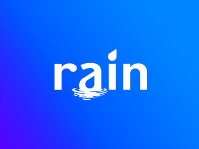 Rain logo by Darya Gilmutdinova on Dribbble