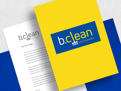 b.clean- cleaning company logo