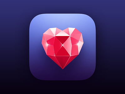 App icon android dating diamond hearth ico icon ios love