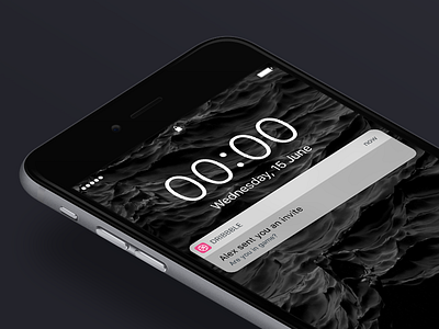 2 invites dribbble invite invites ios ios10 iphone notification ui