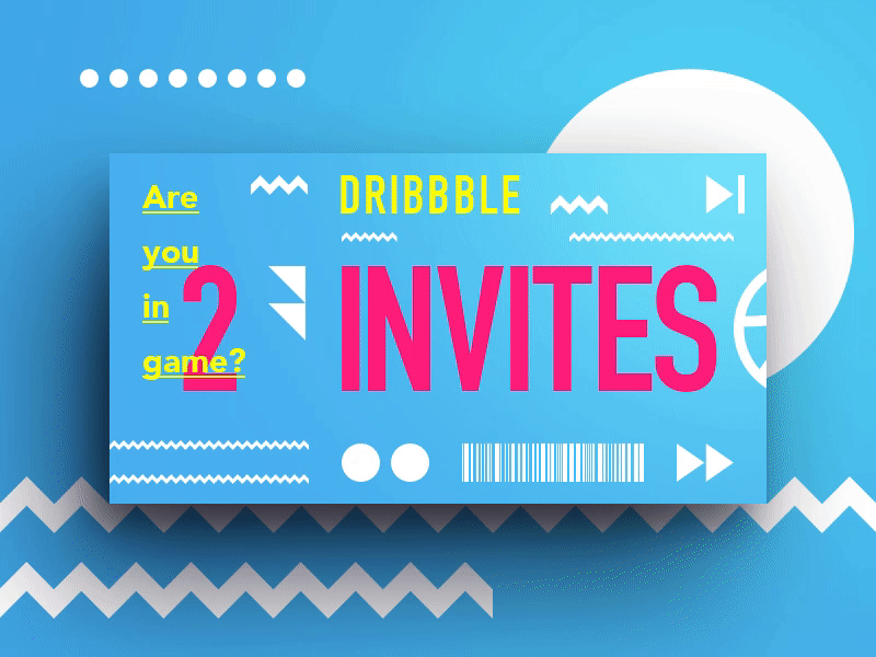 Do you need an invite? anim blue card gif glitch glitche invite invites ui