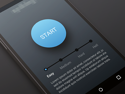 Working on a new app android app black blue button dark fab interface material onboarding ui ux