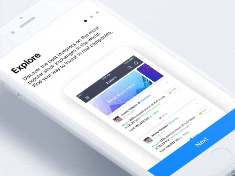 Onboarding Animation android interface intro ios ios11 material onboarding tour ui ux
