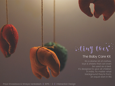 Poster for Tiny Toes Kit baby care branding design kit photography poster poster design product rural india