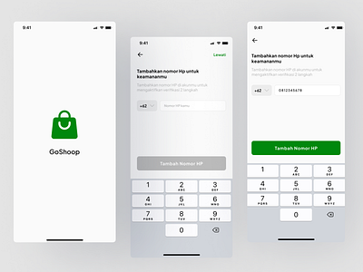 Input Phone Number - Minimalist App Design design dribbble dribbble best shot ecommerce figma input code input number ios minimalist design mobile app phone number ui ui design ux verification