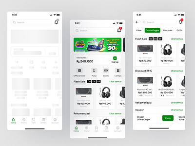 Ecommerce Home Page - Minimalist App Design app app design buy design dribbble dribbble best shot ecommerce ecommerce app home page home screen loadingskeleton minimalist design mobile app mobile design promo page shop shopping ui ui design ux