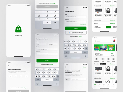 Ecommerce App - Minimalist App Design app design dribbble dribbble best shot ecommerce ecommerce app home page ios login login page minimalist design mobile design register register page sign up sign up page splash screen ui ui design ux