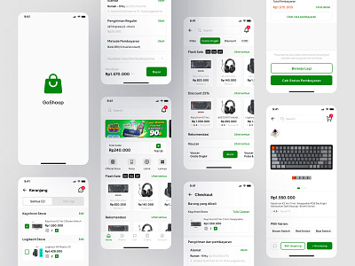 Ecommerce App - Minimalist App Design cart page checkout page design dribbble dribbble best shot ecommerce figma design home page ios app minimalist design mobile app order page payment method payment page product detail page promo page splash screen ui ui design ux