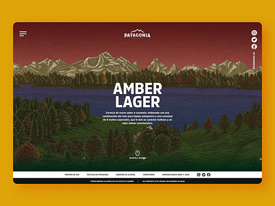 Cerveza Patagonia - Conceptual Work 1 beer craftbeer design figma ui uidesign web web design web designer web ui webdesign website website concept website design