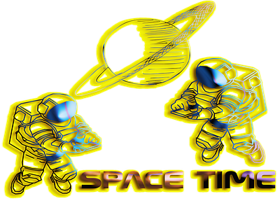 spacectime astronaut galaxy illustration plant space