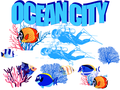 Ocean city aquarium beach fish ocean water