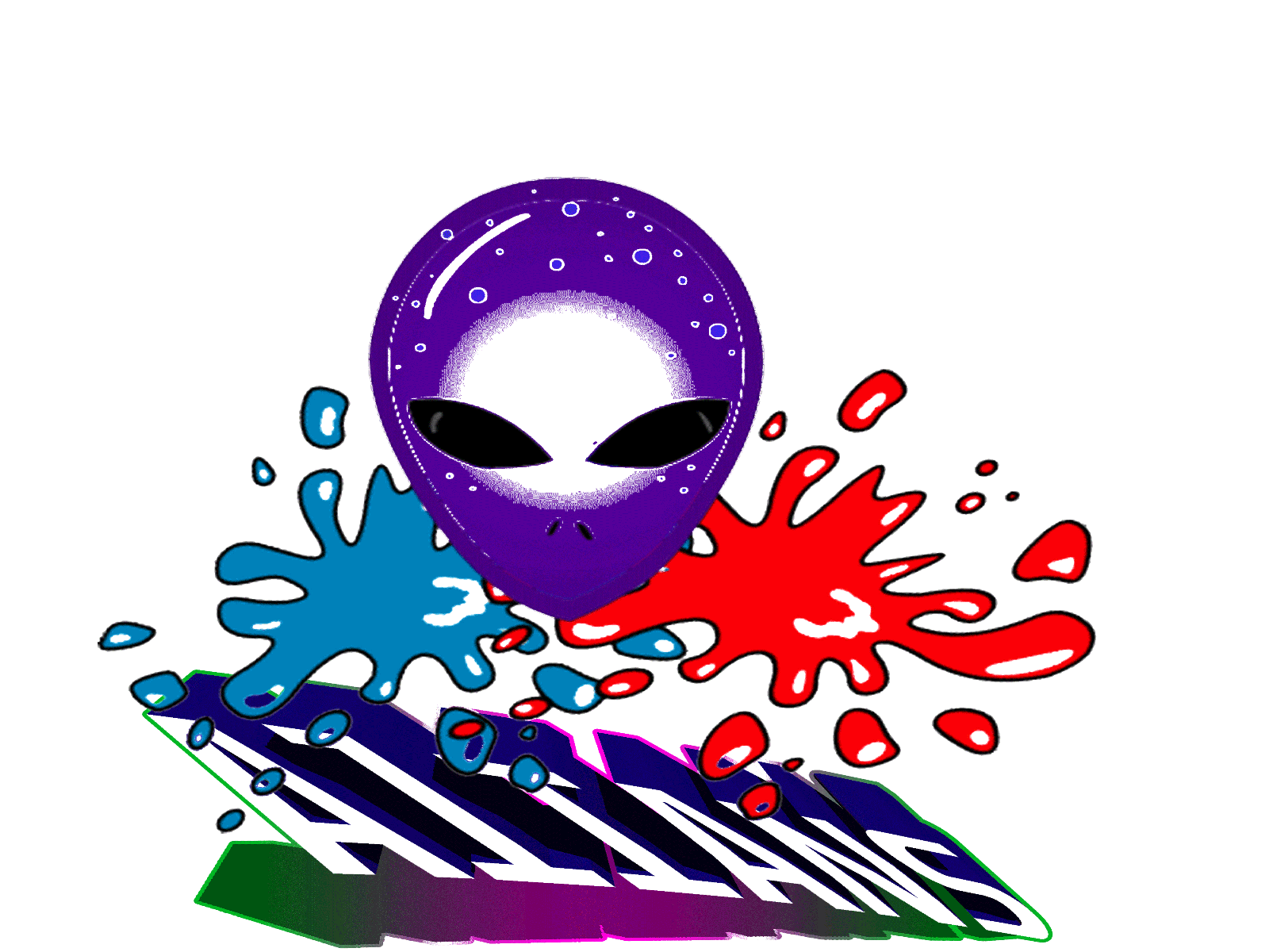 Alians aliens animation art color illustration space