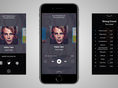 Music Player UI Design app design icon iphone 8 ui