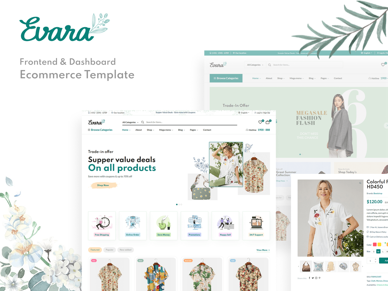Evara Frontend & Dashboard Template by AliThemes on Dribbble
