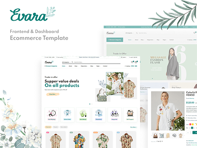 Evara - Ecommerce Frontend & Dashboard Template bootstrap 5 dashboard ecommerce envato fashion html template themeforest