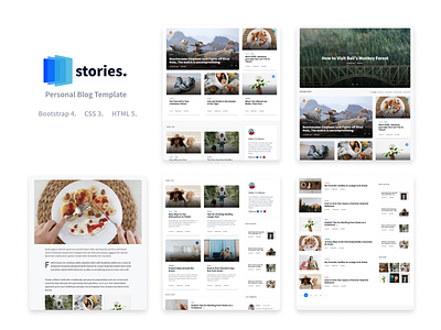 Stories - Personal Blog HTML Template