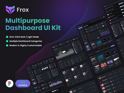 Frox - Multipurpose Dashboard Figma UI Kit ui kit ux