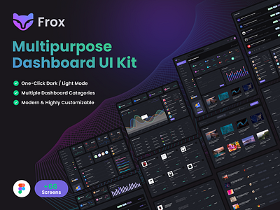 Frox - Multipurpose Dashboard Figma UI Kit