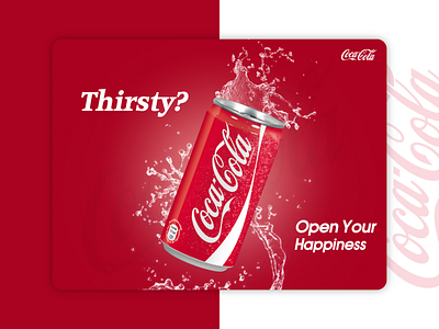 CocaCola concept advertisement branding design illustrator logo promotional design social media design