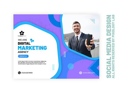 Digital Marketing Agency Social Media Banner Concept