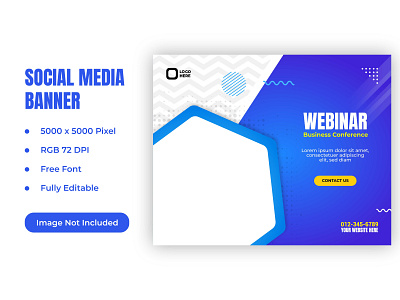 Webinar Social Media Design for Business Conference branding design illustration illustrator minimal promotional design social media design typography