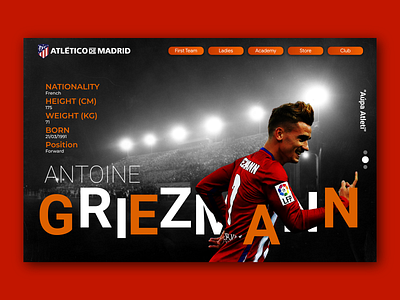 Antoine Griezmann 01 branding design typography ui ux web website