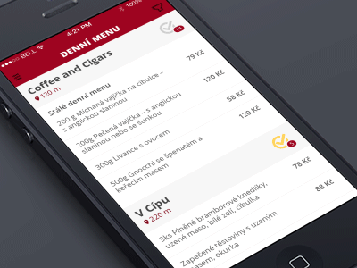 Side Menu app interaction map menu mobile sidemenu ui ux