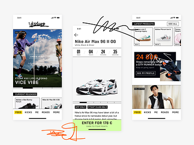 Footshop App Concept app design graphic design mobile mobile app ui ux