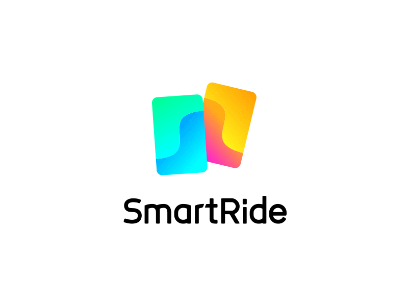 SmartRide Logo animation app app branding app icon branding graphic design icon logo logo animation typography vector