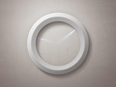 Good Afternoon Clock buatoom circle clean clock light modern round simple ui watch