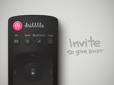 dribbble Invite @2x buatoom button invite remote ui