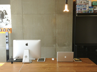 my workspace buatoom bulb concrete desk light workspace