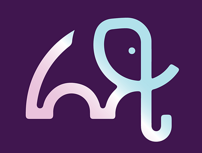 Imperfect Humans Yoga holo-lephant branding icon logo