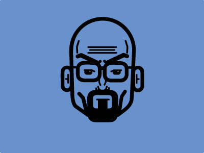 Walter 2.0 bad breaking icon illustration walter white