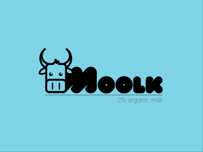 Moolk 2 branding cow icon logo milk moolk organic