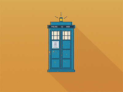 Tardis doctor dr. who icon illustration tardis