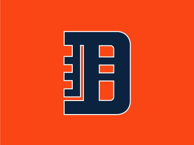 Detroit Tigers baseball d detroit draplin english letter lettering old tigers type typeface