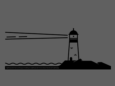 Lighthouse icon illistration lighthouse sea