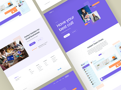 ChatApp landing page concept design landingpage ui web