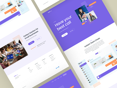 ChatApp landing page concept