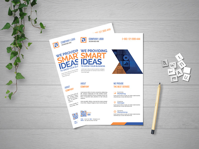 Corporate Business Flyer lettering ux ui character illustrator clean typography design illustration branding