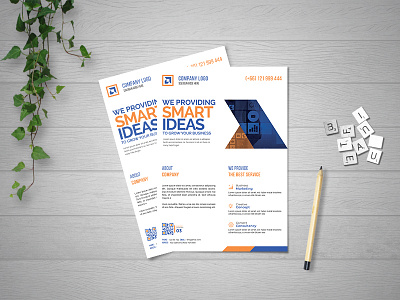 Corporate Business Flyer branding character clean design illustration illustrator lettering typography ui ux