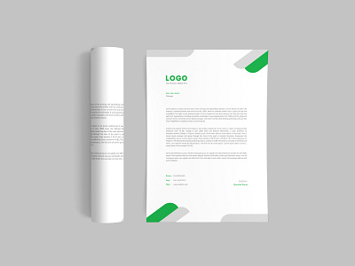 Letterhead Design animation brand branding business card character clean creative design flat graphic design identity illustration illustrator lettering logo minimal mobile type typography vector