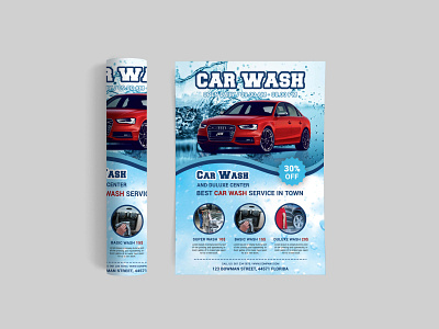 Car wash flyer design