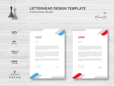 Letterhead Design branding business card character creative design illustration illustrator landing page lettering logo typography