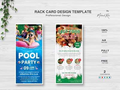 Rack Card Template branding clean creative digital dl flyer identity illustration illustrator logo postcard poster typography